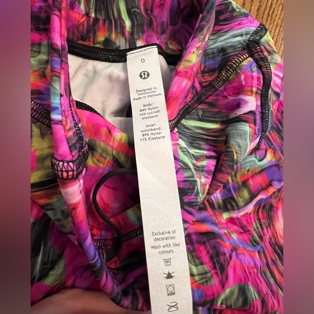 NWOT- Lululemon Base Pace High Rise Running Tight 25” Size 0 Hyper Flow - Picture 10 of 11